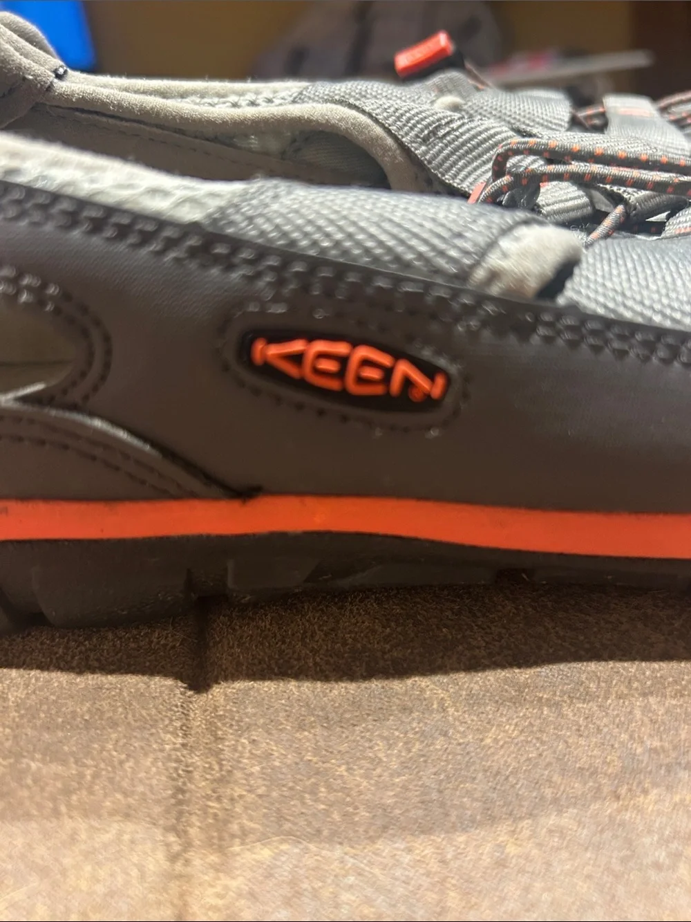 Keen Women's Gray and orange Bungee Sport Sandal